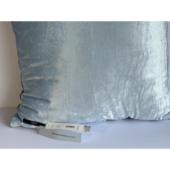 Aqua Velvet Blue Ombré 20"x20" Square Decorative Pillow limited edition - Picture 3 of 6